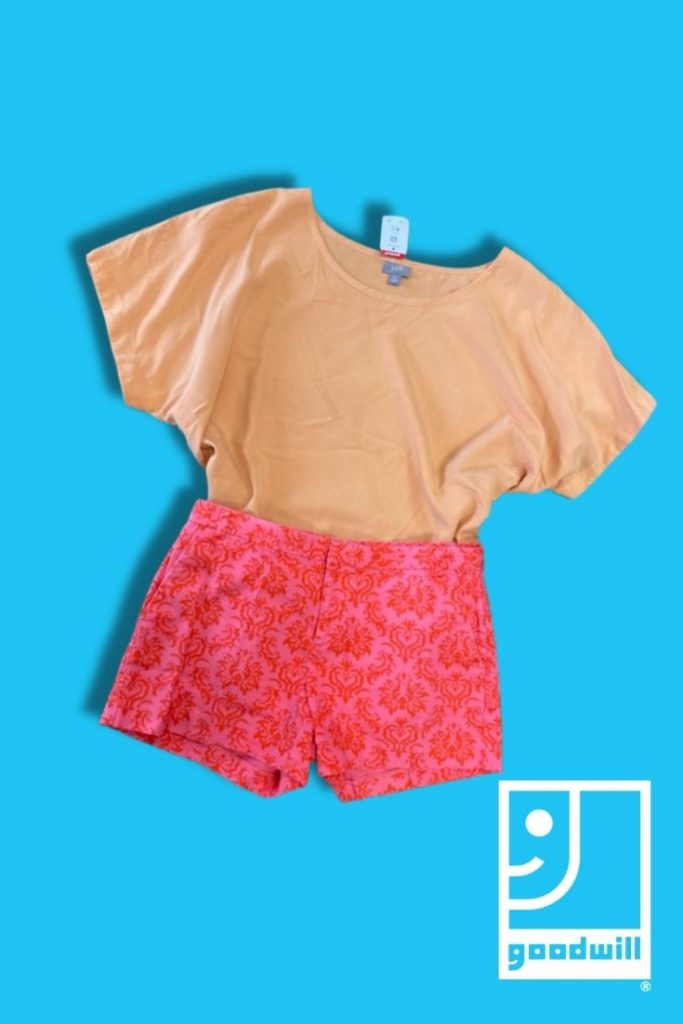 Summer Outfit on a blue background