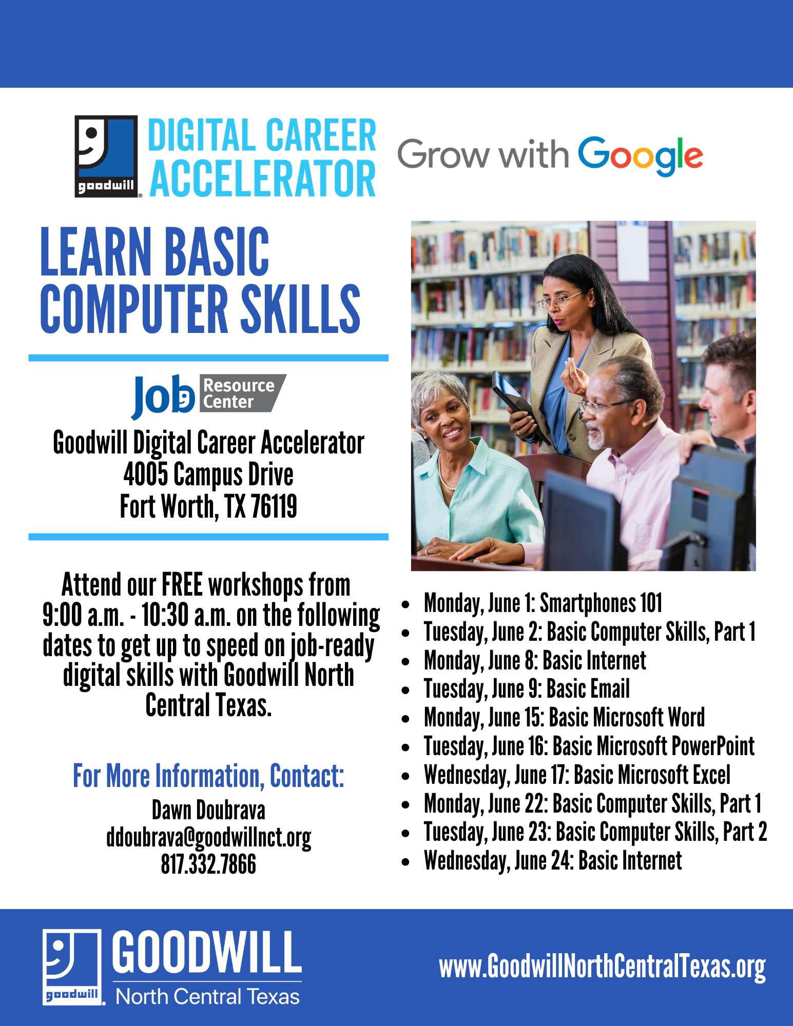 Goodwill Institute Computer Learn Basic Computer Skills - Campus Drive | Goodwill North Central Texas
